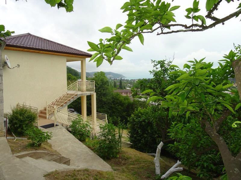 Guest House Panorama Pizunda Bagian luar foto